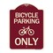 Signmission Bicycle Parking Only With Graphic Heavy-Gauge Aluminum Architectural Sign, 24" x 18", BU-1824-24320 A-DES-BU-1824-24320 - alternate 1